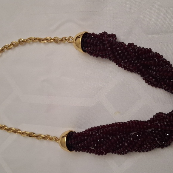 Talbots Red Bead Necklace - USED - Picture 1 of 5